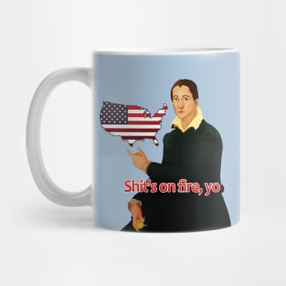 Shits on fire yo - USA Mug